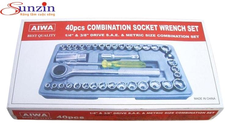 Bộ dụng cụ sửa chữa đa năng mở ốc, bugi,40 chi tiết
