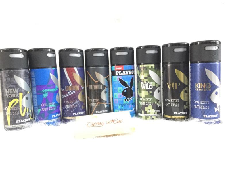 Bộ 3 Xịt Khử Mùi Toàn Thân Cho Nam PlayBoy - 150ml x 3 ( MÙI NGẪU NHIÊN ) tốt nhất