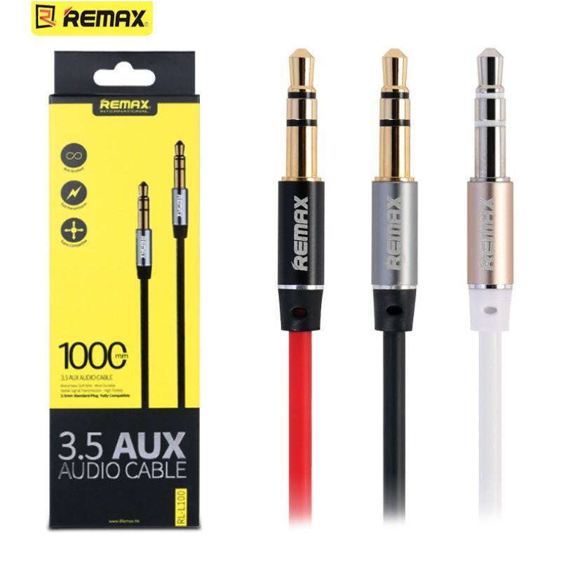 Cáp 3.5 aux remax rl-l100-trắng