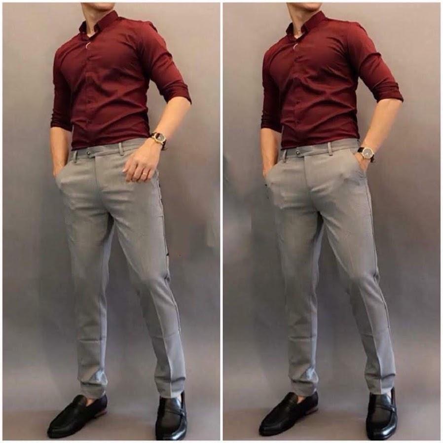 [ Tặng ÁO SƠ MI ] Combo 2 Quần âu Nam vải tuyết hàn kiểu màu sắc bất kì dáng hàn quốc