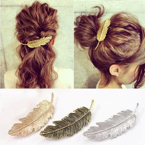 Kẹp tóc hình chiếc lá