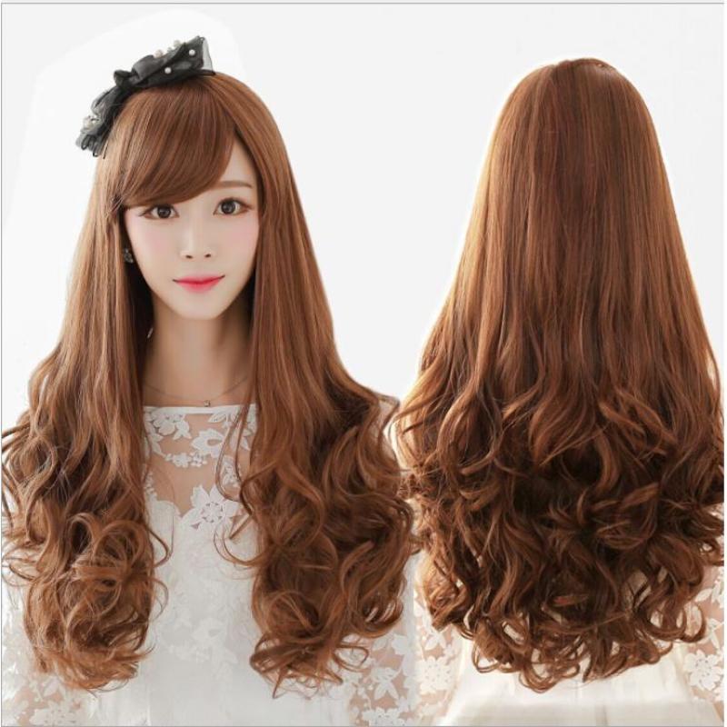 Tóc giả nữ Hàn Quốc loại 1 có da đầu + tặng Lưới trùm tóc - TG1875 ( MÀU NÂU SÁNG NHƯ HÌNH )