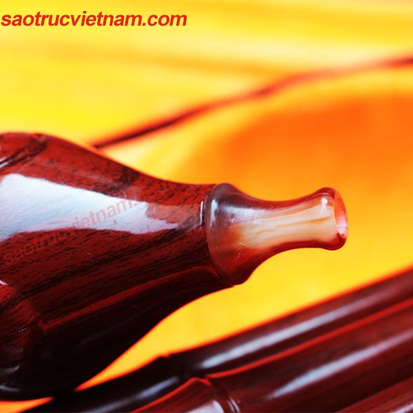 Sáo bầu giả gỗ lab6 - sáo trúc haki - tặng bao da, dây treo
