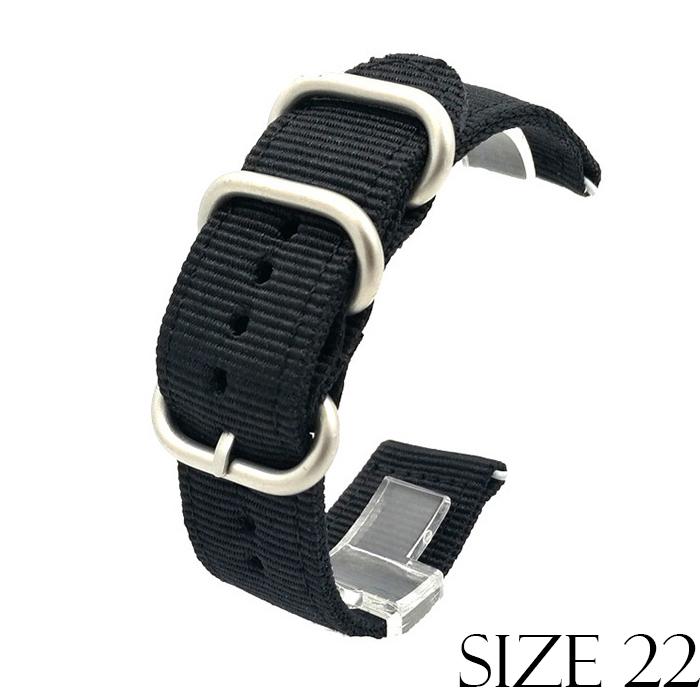 Dây vải NATO 2 mảnh cho các loại đồng hồ Size 22mm