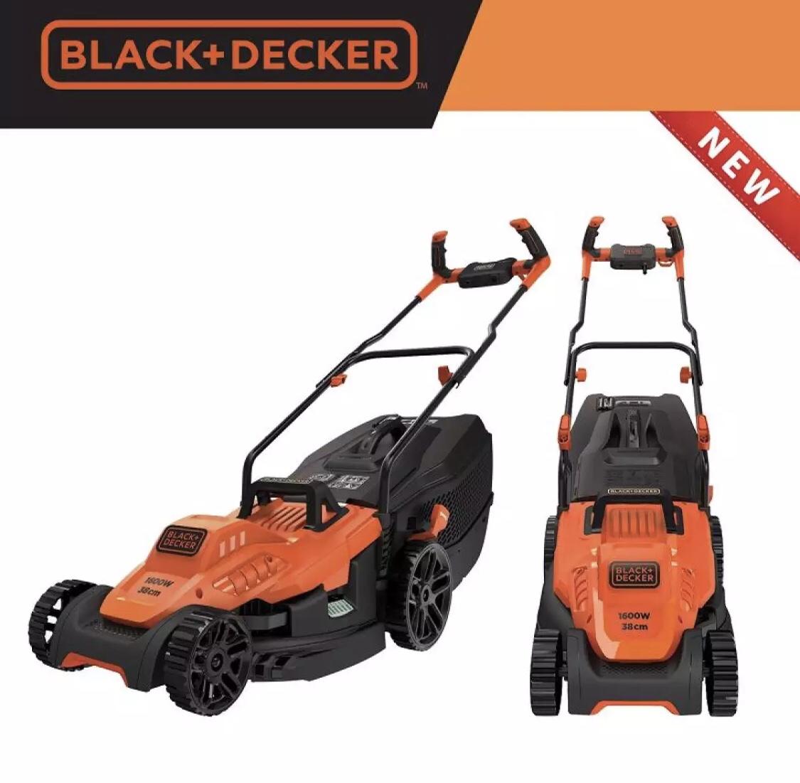 1600W Máy cắt cỏ xe đẩy 38cm Black+Decker BEMW471BH-B1 (thay thế cho EMAX38)