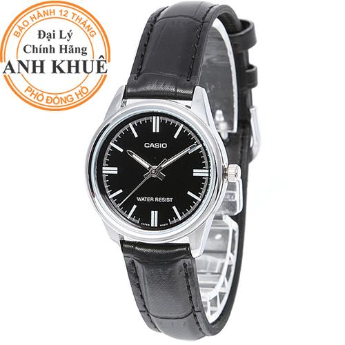 Đồng hồ nữ dây da casio anh khuê ltp-v005l-1audf