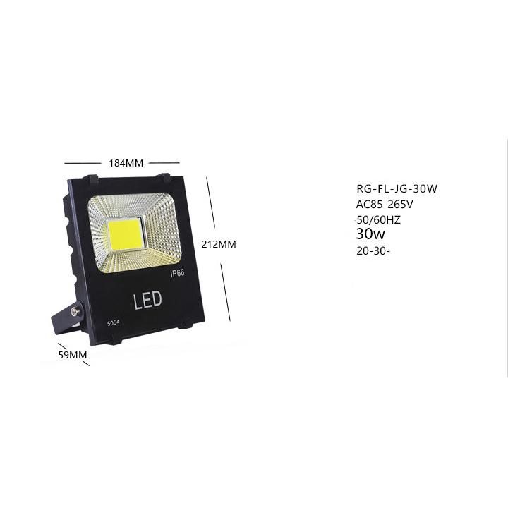 Đèn pha led 30w 5054 đủ công suất bóng cob bảo hành 2 năm