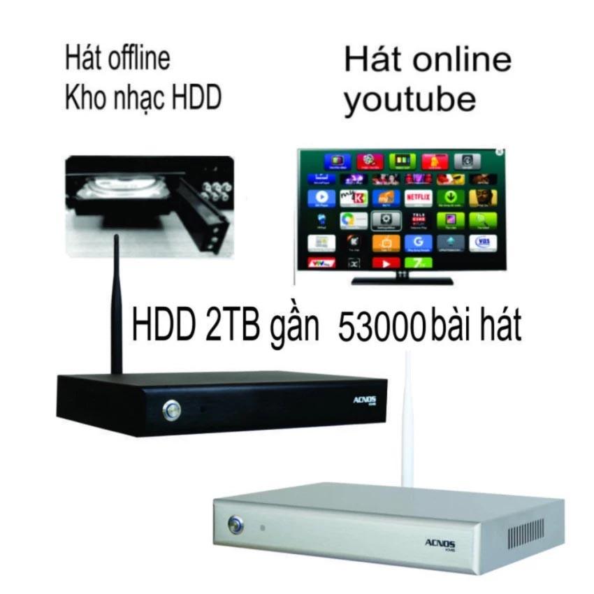 Đầu mini karaoke wifi ổ cứng 2tb acnos km6