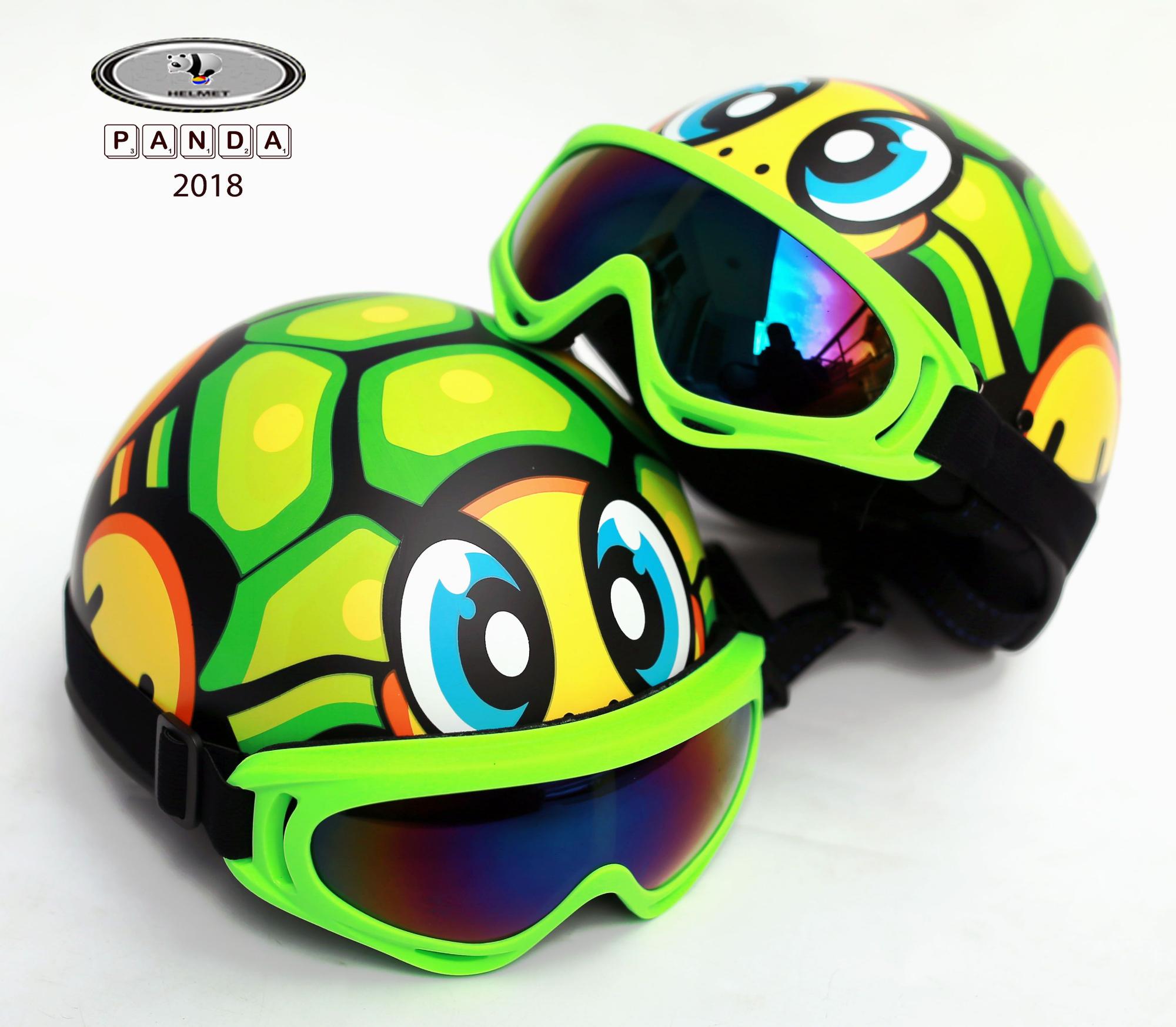 [HCM]Combo nón 1/2 rùa kèm kính uv