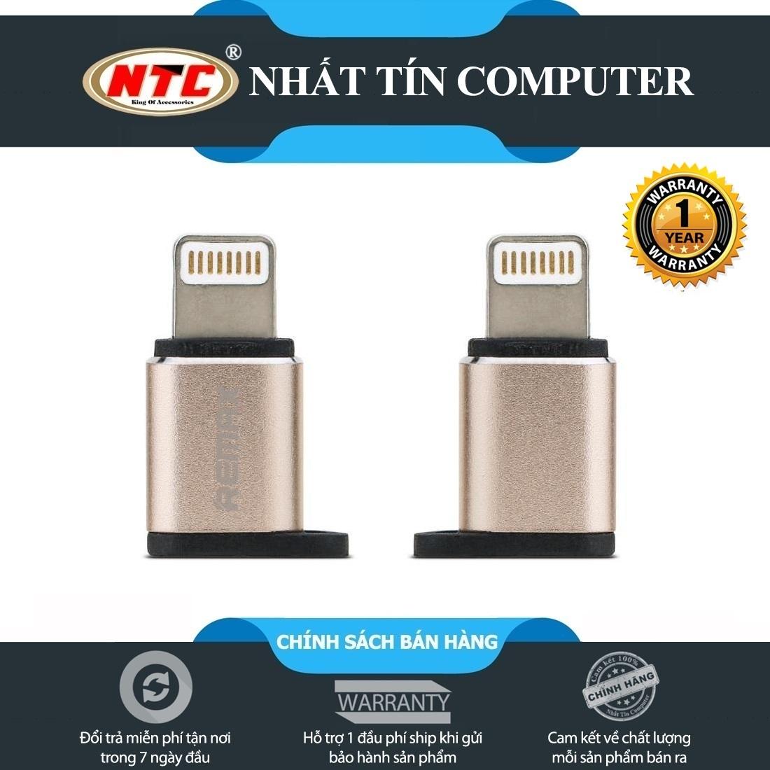 Đầu chuyển đổi cổng microUSB sang Lightning Remax RA-USB2 - Hãng phân phối chính thức - Nhất Tín Computer