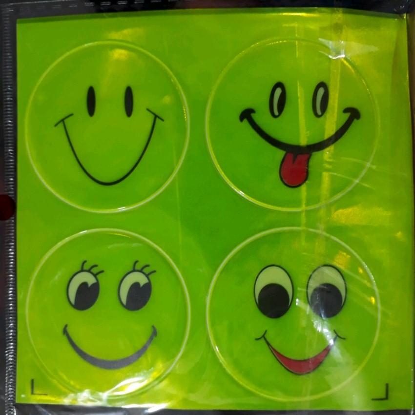 Miếng dán phản quang mặt cười 4 icon