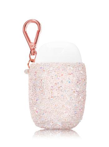 Móc treo gel rửa tay Bath and Body Works -Túi hồng kim tuyến