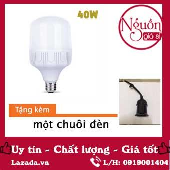 Bóng đèn Led trụ 40W - tặng chuôi đèn