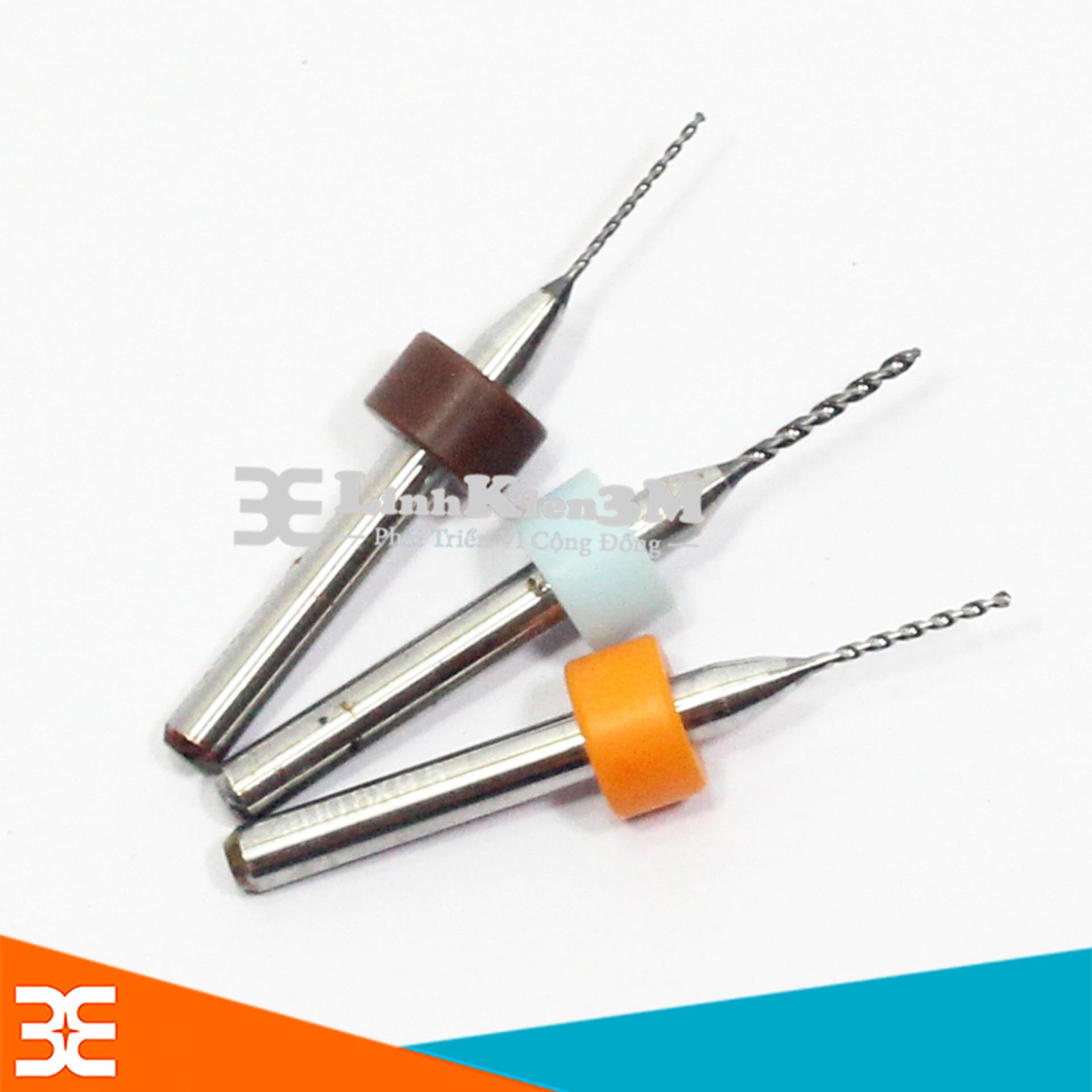 Bộ 3 mũi khoan cnc 0.6-0.8-1.0mm