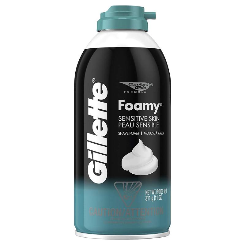 Bọt Cạo Râu Dành Cho Da Nhạy Cảm Gillette Foamy Sensitive Skin Shave Foam 311g