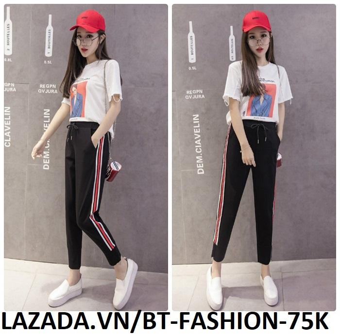Quần Thun Nữ Jogger Baggy Thể Thao Thời Trang Hàn Quốc - BT Fashion (3STĐ)