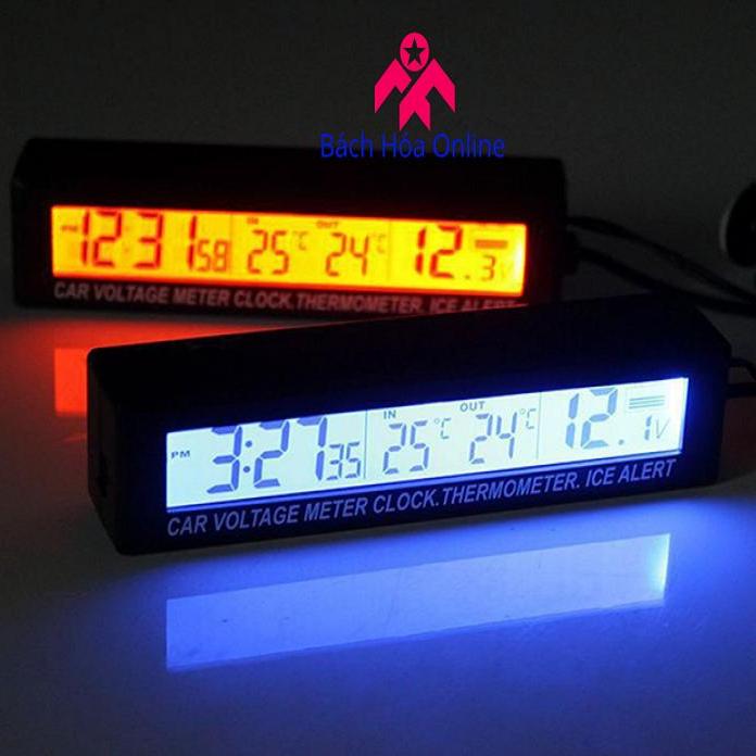 Đồng hồ điện tử trên ô tô EC88 - Đồng hồ đo nhiệt độ ô tô - đồng hồ đo dòng trên ô tô