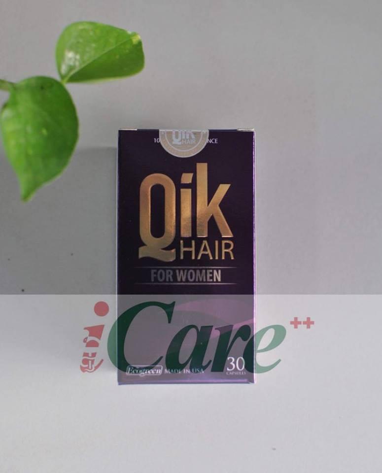QIK HAIR FOR WOMEN - CẢI THIỆN TÌNH TRẠNG RỤNG TÓC, TÓC BẠC SỚM, PHỤC HỒI TÓC HƯ TỔN DÀNH CHO NỮ - ICARE
