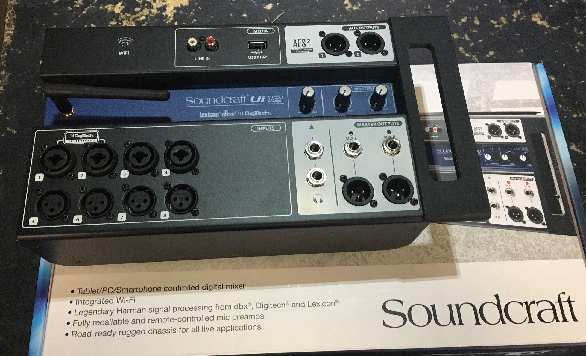[HCM][Trả góp 0%]Bộ Trộn Âm Thanh Kỹ Thuật Số Soundcraft Ui 12 Chính Hãng