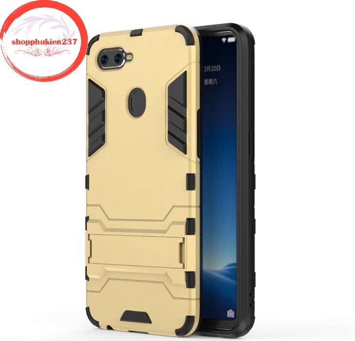 [HCM]ỐP LƯNG OPPO F9 ỐP CHỐNG SỐC IRONMAN CÓ GIÁ ĐỠ