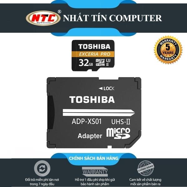 Thẻ nhớ MicroSDHC Toshiba Exceria Pro M501 32GB UHS-II U3 hỗ trợ 4K tốc độ lên đến 270MB/s (Đen)