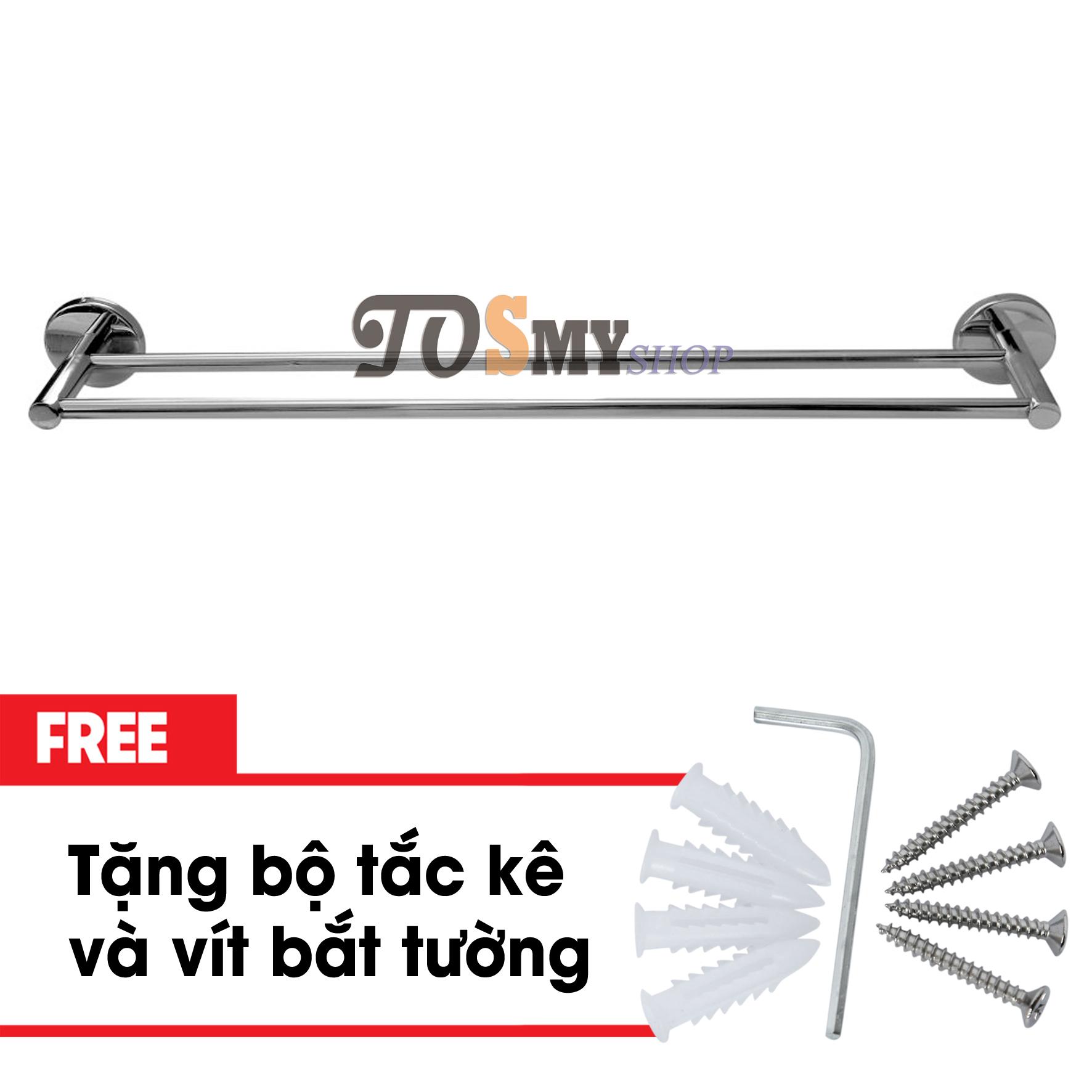 Giá treo khăn đôi inox 304 mk04