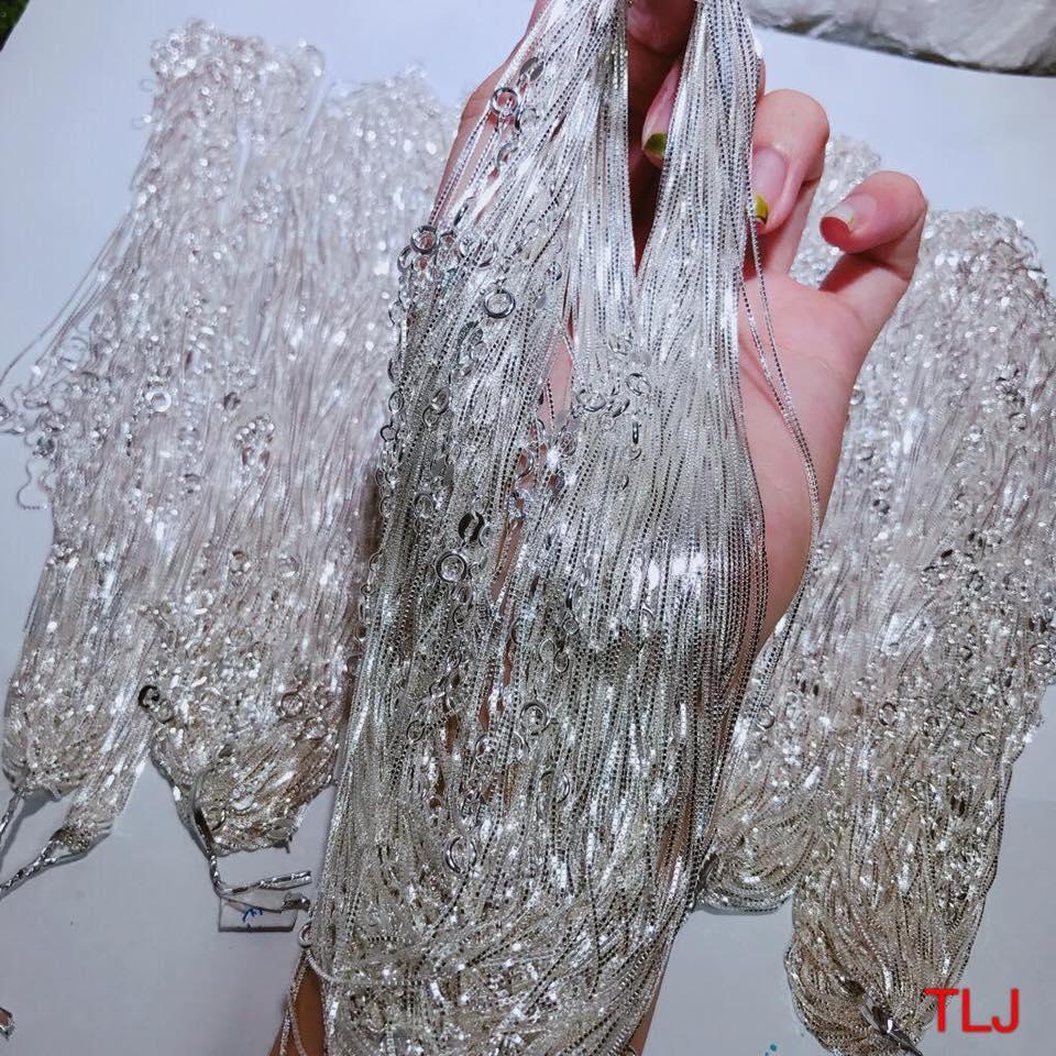 Dây chuyền bạc ý sợi nhỏ cho nữ