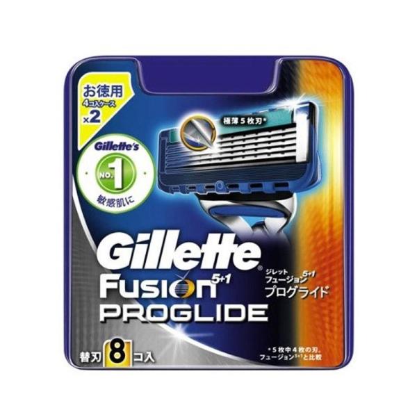 Vỉ 8 Lưỡi Dao Cạo Râu Gillette Fusion ProGlide 5+1