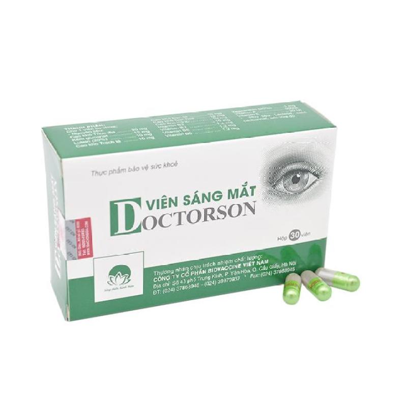 [Khuyến mãi lớn] Viên uống sáng mắt Doctorson - bổ sung vitamin và khoáng chất cho mắt khỏe (hộp 30 viên) cao cấp