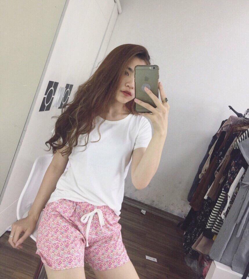 Áo phông nữ cổ tròn