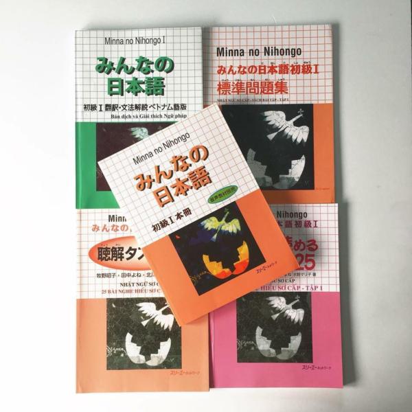 Sách - Combo minna no nihongo 5 cuốn sơ cấp tập 1