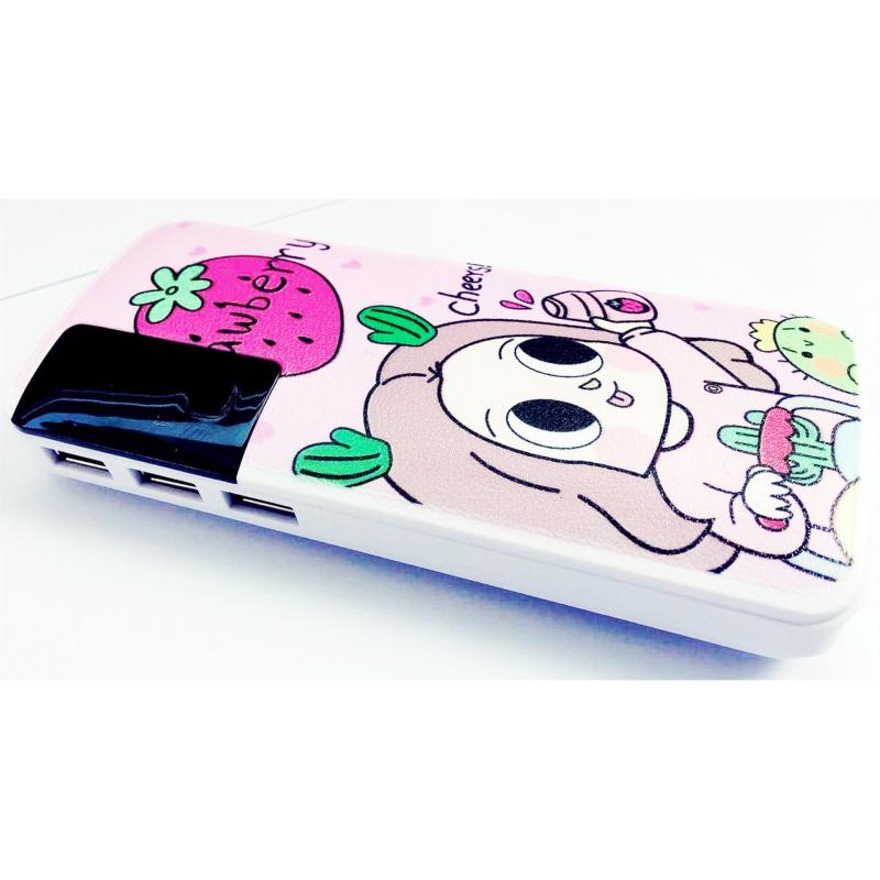 Giá Pin Sạc dự Phòng Da Dung Lượng khủng Chuẩn 10.000mAh 3 cổng sạc nhanh