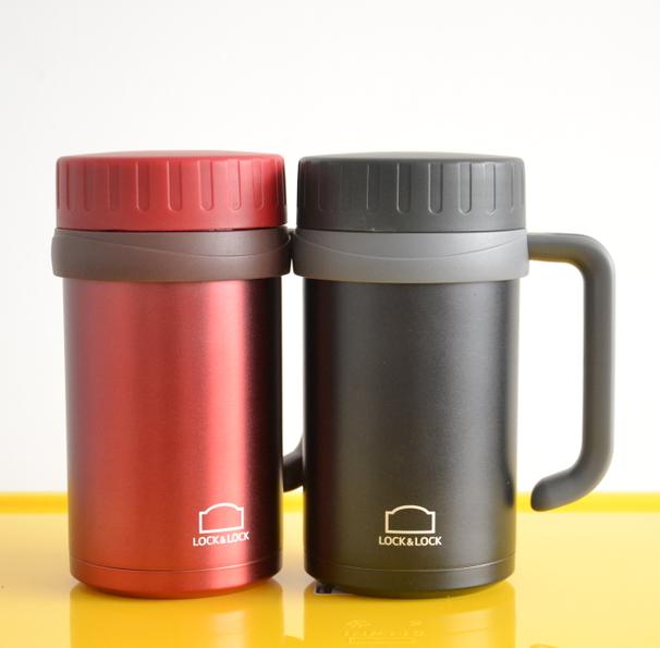 Cốc giữ nhiệt lock&lock lhc4026b - new basic table mug 500ml black, red