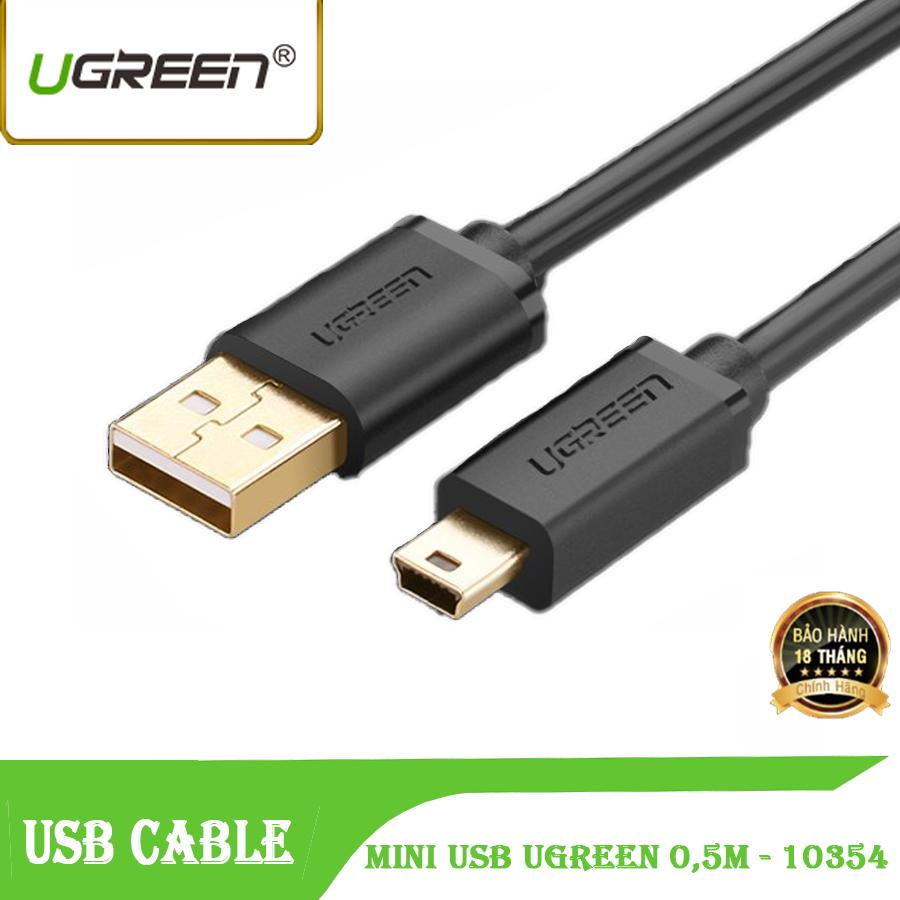 Dây cáp mini usb 2.0 Ugreen cáp sạc , cáp máy ảnh  - UG10354 dài 0.5M
