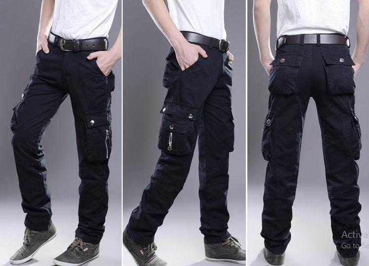 [HCM]Quần kaki túi hộp nam quần phượt giá rẻ
