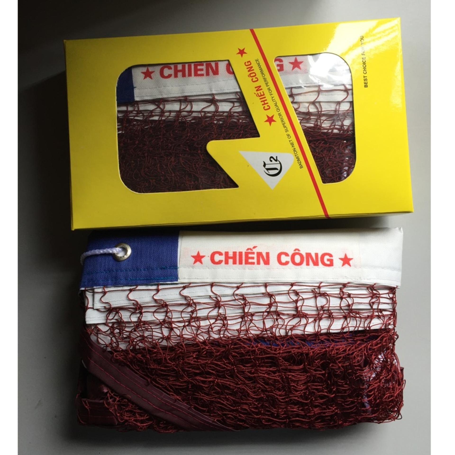 Lưới cầu lông cao cấp, 4 viền bằng vải tráng PVC,siêu bền đẹp, Chiến Công CL-CC (HỘP VÀNG)