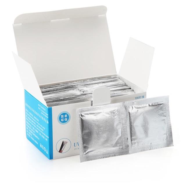 Hộp to 200pcs giấy ủ tháo gel sẵn thuốc