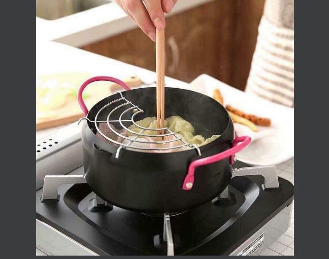 Nồi chiên lọc dầu thông minh tặng kèm vỉ gác chảo