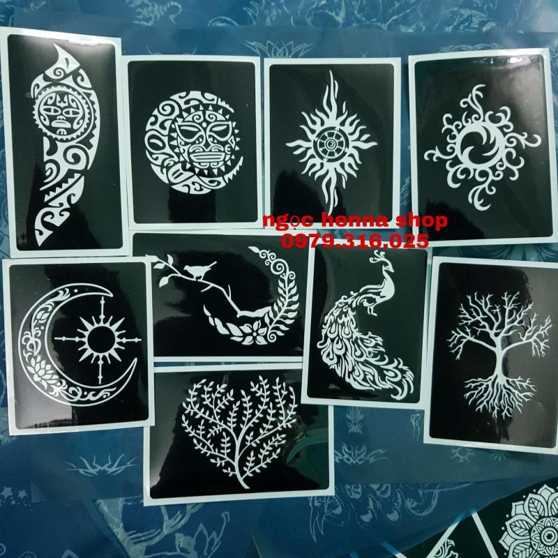01 tấm khung vẽ họa tiết henna nhập khẩu