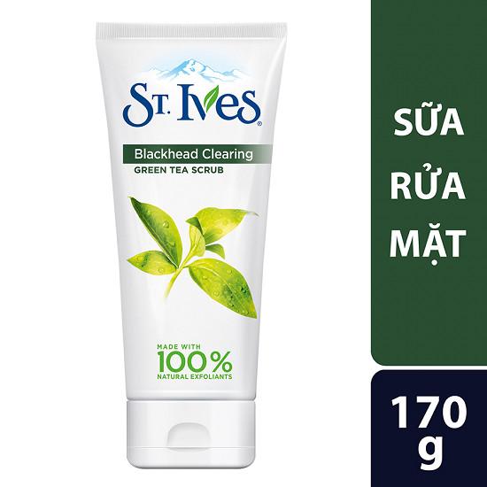 Sữa rửa mặt sạch mụn đầu đen st.ives trà xanh