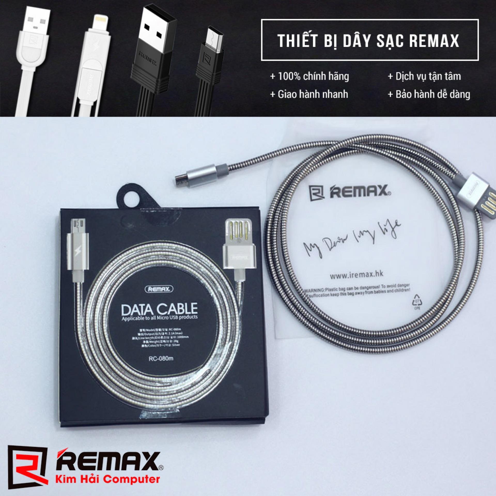 Cáp sạc remax rc-080m micro usb - kim hải computer