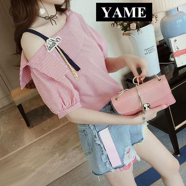 Áo Sơ Mi Kiểu Hở Vai Mới YAME SHV150