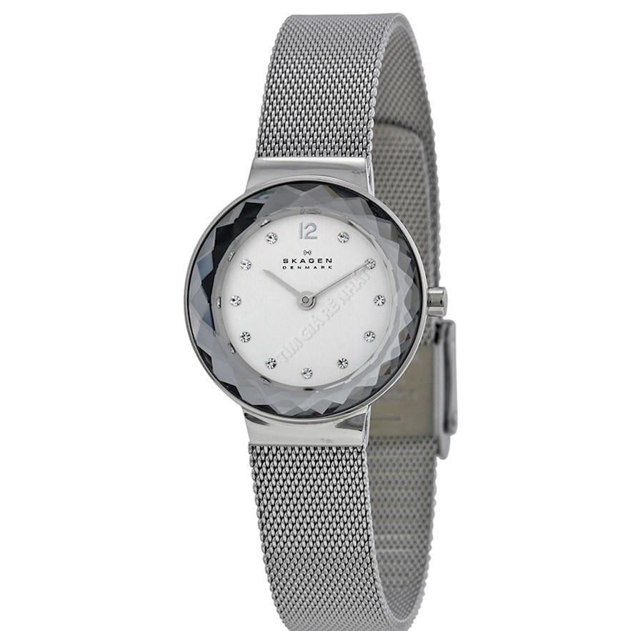 Đồng hồ nữ skagen 456sss dây mắt lưới size 25mm