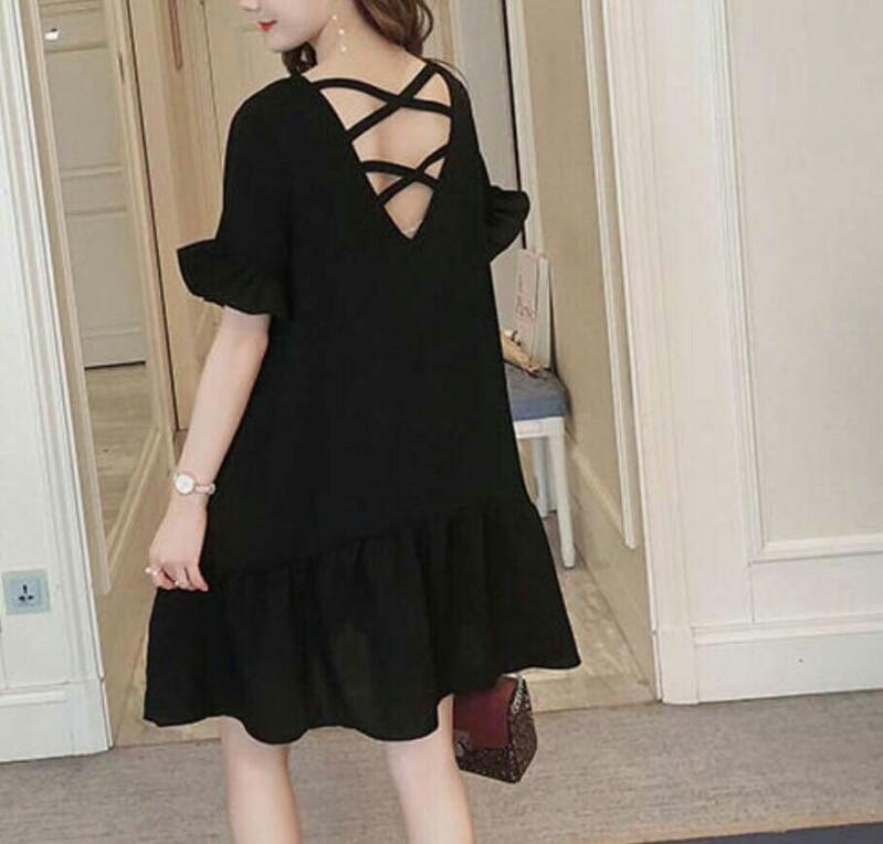 Đầm hở lưng dáng suông quyến rũ - cita0164