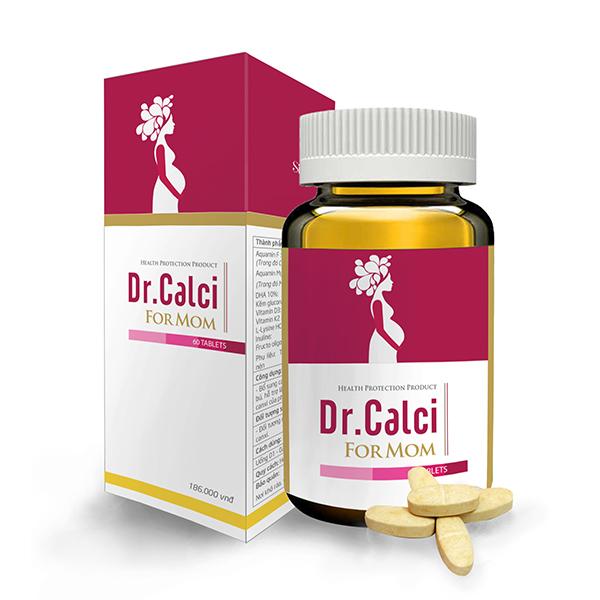 Dr Calci For Mom - Canxi hữu cơ từ tảo biển đỏ dành cho bà bầu không gây táo bón