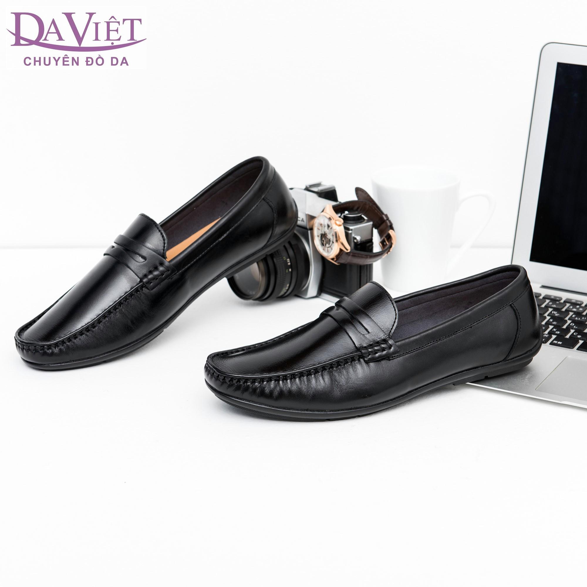 GIÀY LƯỜI NAM CÔNG SỞ DA VIỆT 3522TK ( MÀU ĐEN )