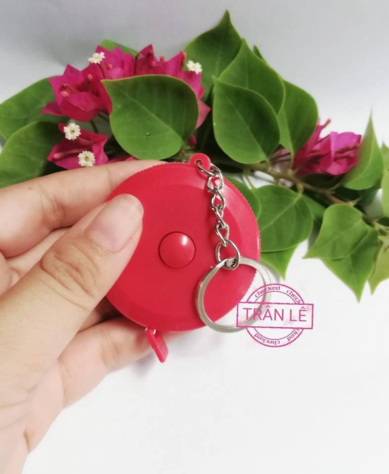 Thước dây cuộn rút có móc khóa nhỏ gọn tiện lợi