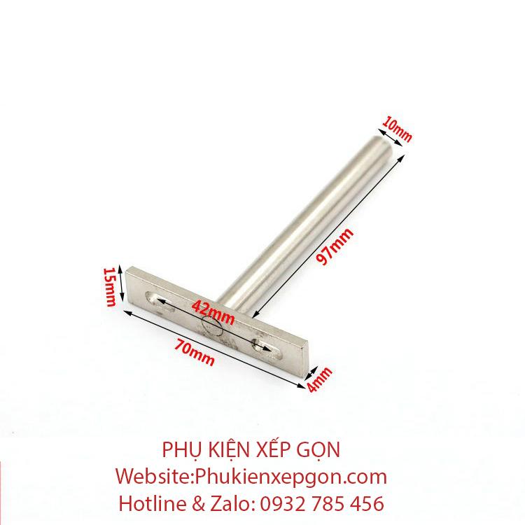 CHỐT ÂM CHỮ T DÙNG CHO KỆ TREO TƯỜNG 10CM 2 CÁI