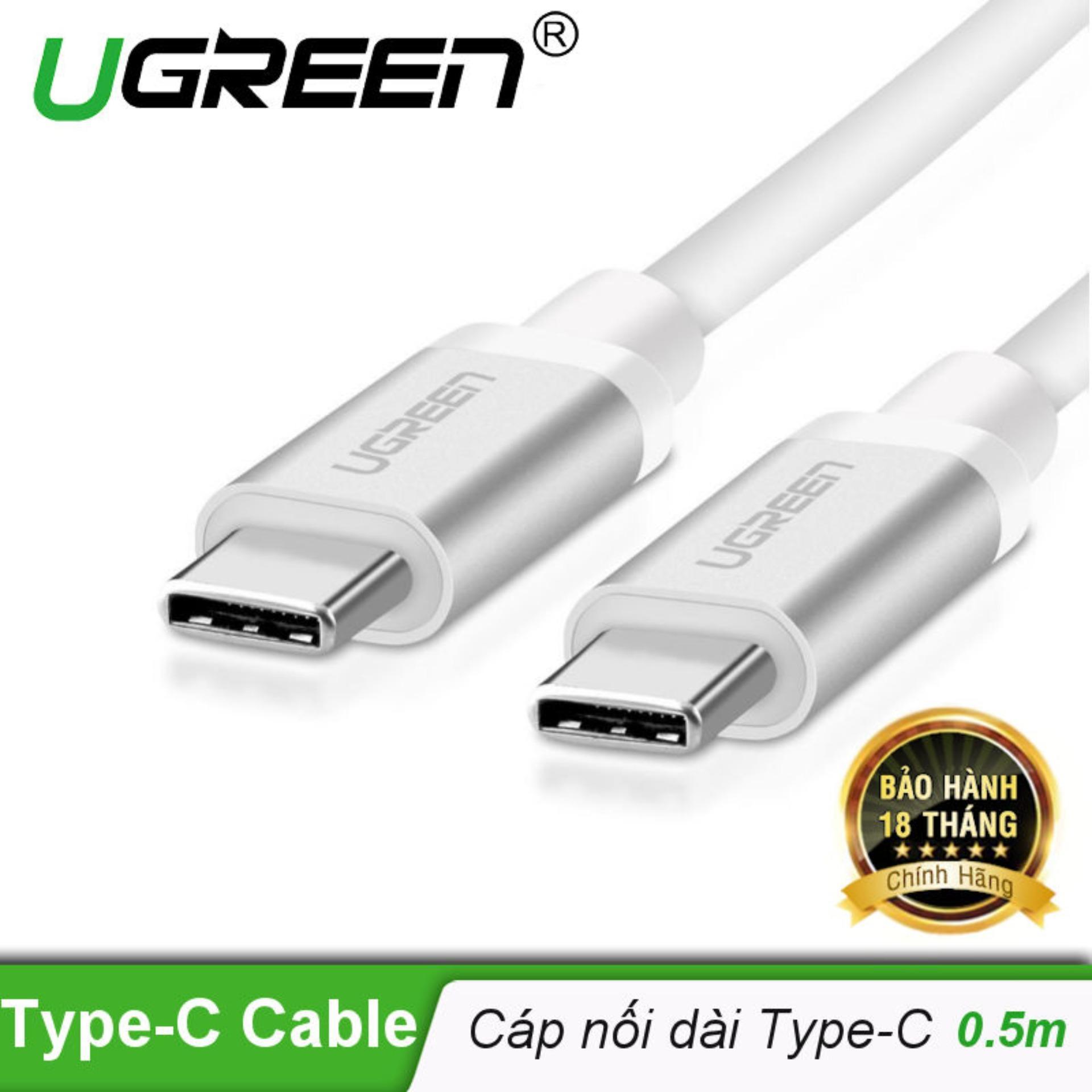 Cáp chuyển usb type c sang usb type c 0.5m ugreen 10680