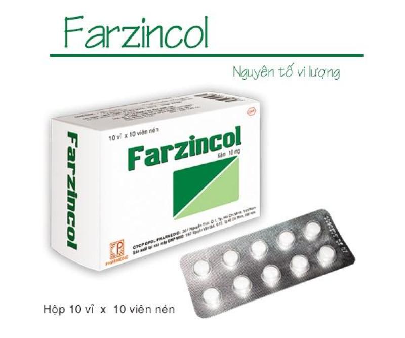 Viên uống bổ sung kẽm FARZINCOL (100 viên ) nhập khẩu